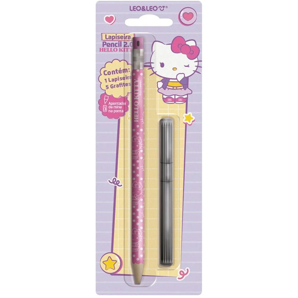 Lapiseira 2.0Mm Hello Kitty C/Apontador+Grafit Leonora (Blister) - imagem 2