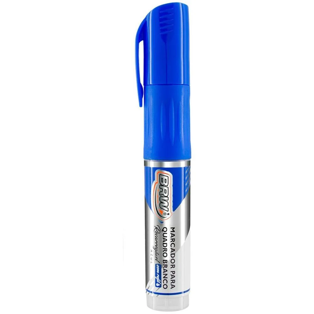 Pincel Quadro Branco Recarregavel Azul Brw (Cx.c/12) - imagem 4
