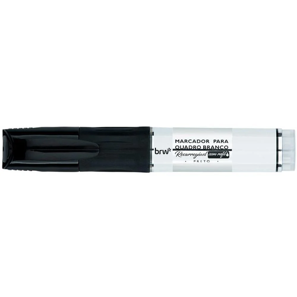 Pincel Quadro Branco Recarregavel Preto Brw (Cx.c/12) - imagem 4