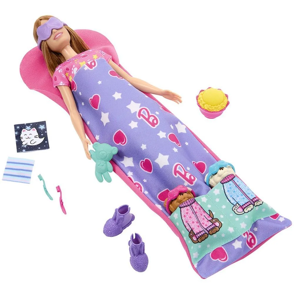 Barbie Family Festa Do Pijama Com Cachorrinh Mattel (Unidade) - imagem 4