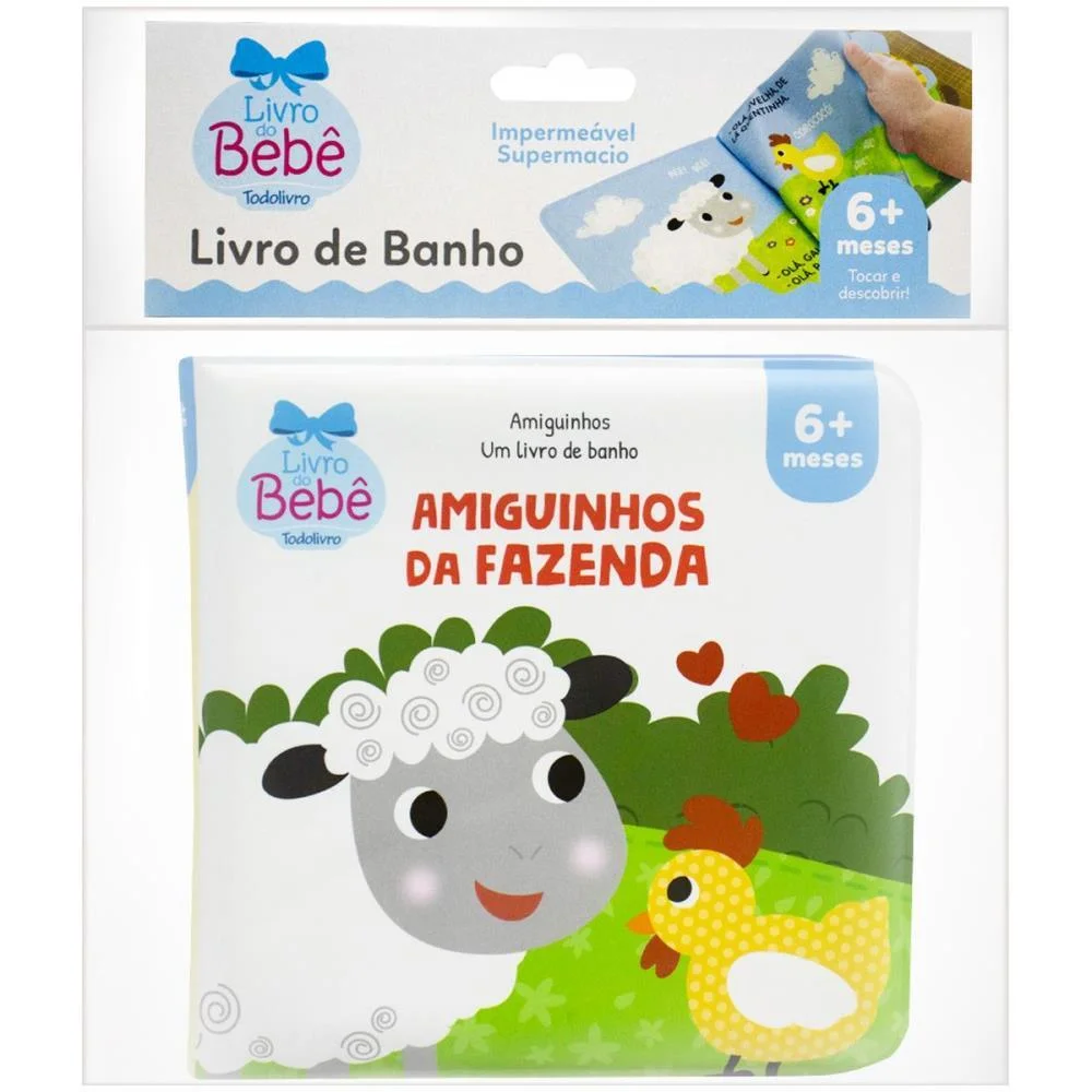 Livro Para Banho Amiguinhos Da Fazenda 15X15 Todolivro - imagem 3