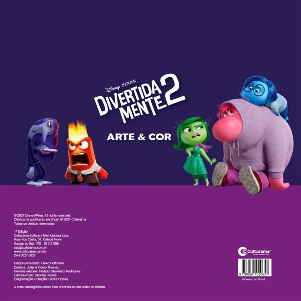 Livro Infantil Colorir Arte E Cor Divertidamente2 36P Culturama (Unidade) - imagem 5