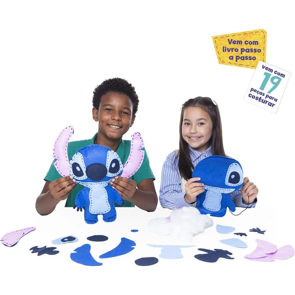 Livro Brinquedo Ilustrado Stitch Boneco De Feltro Toyster (Unidade) - imagem 4