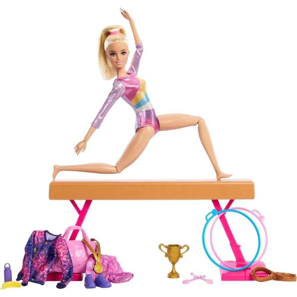 Barbie Profissoes Barbie Loira Conj. De Ginasta Mattel (Unidade) - imagem 7