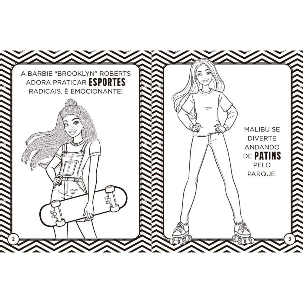Livro Infantil Colorir Kit Lapis De Cor Barbie 16Pgs Magic Kids (Unidade) - imagem 4