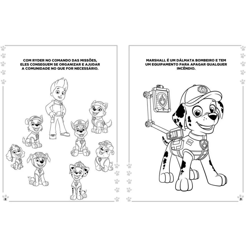 Livro Infantil Colorir Kit Lapis De Cor Patrulha Cani Magic Kids (Unidade) - imagem 4
