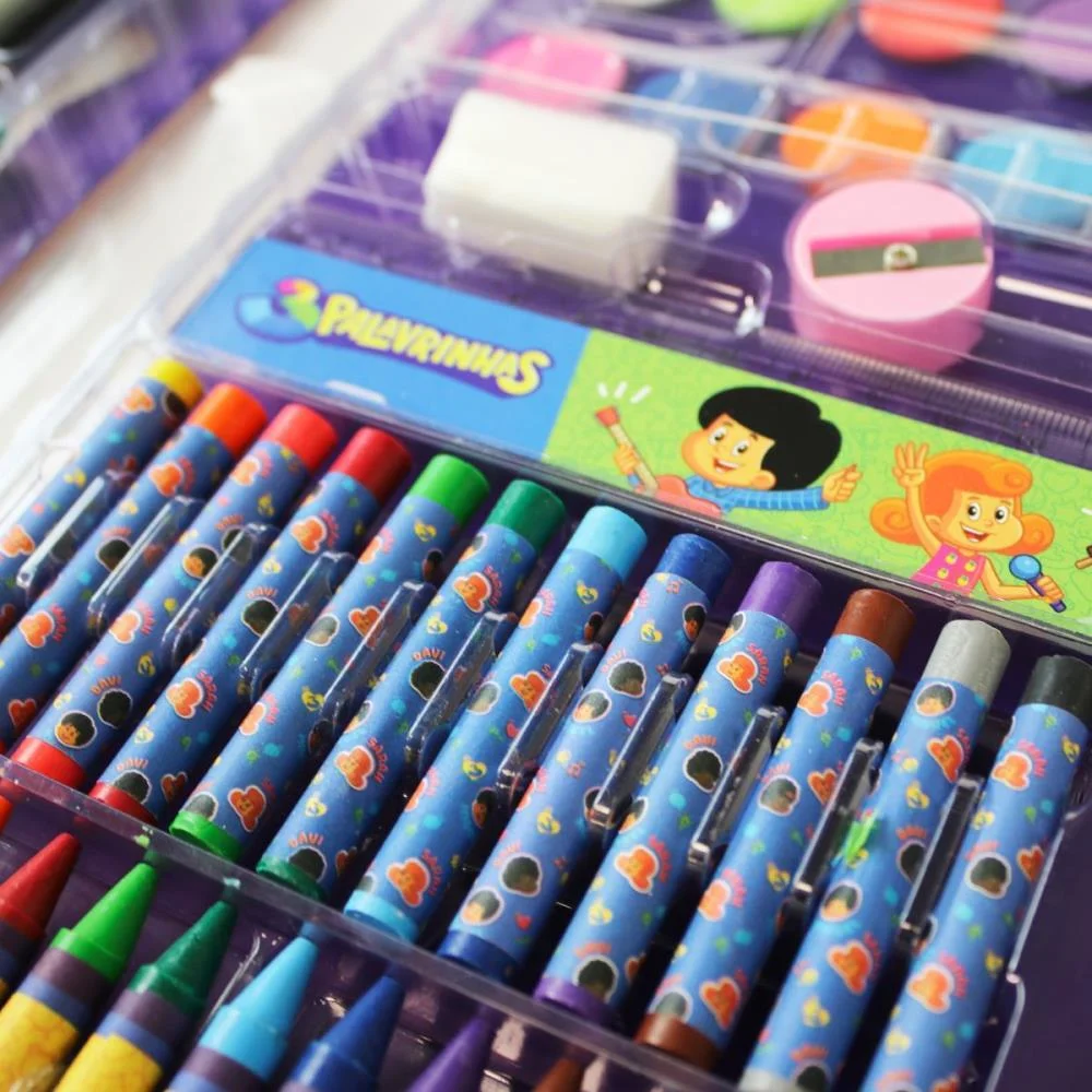Maleta Para Pintura 3 Palavrinhas 86 Pecas 30X21Cm Magic Kids - imagem 4