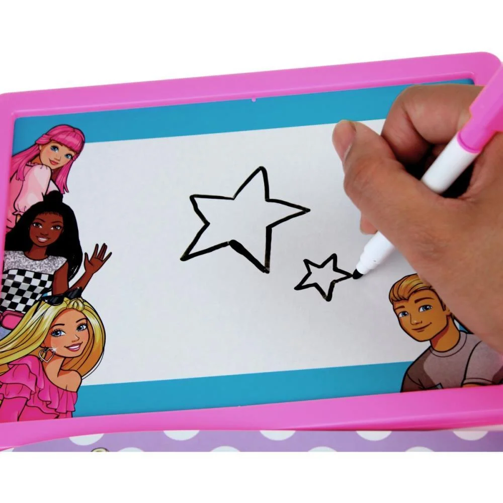 Livro Brinquedo Ilustrado Lousa Escreve E Apaga Barbie Magic Kids (Unidade) - imagem 5