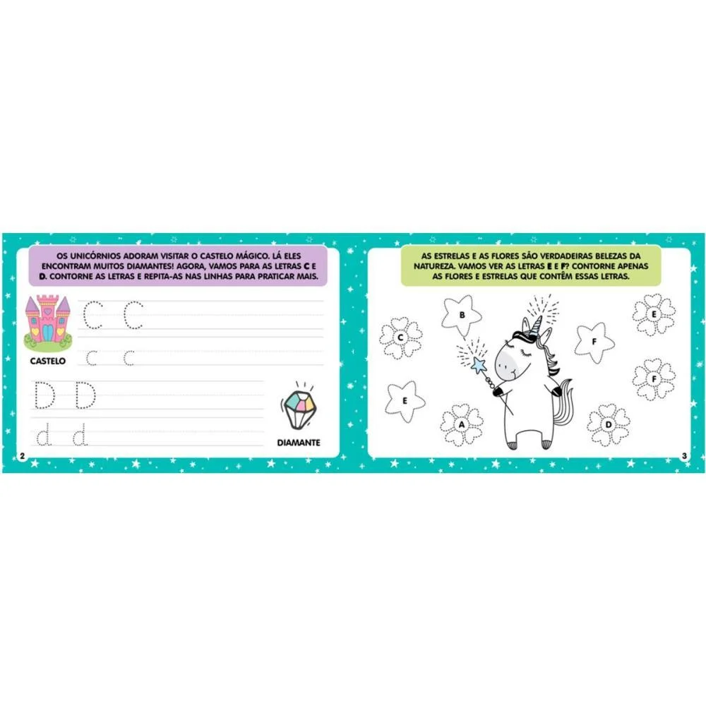 Livro Brinquedo Ilustrado Lousa Escreve E Apaga Unicorni Magic Kids (Unidade) - imagem 5