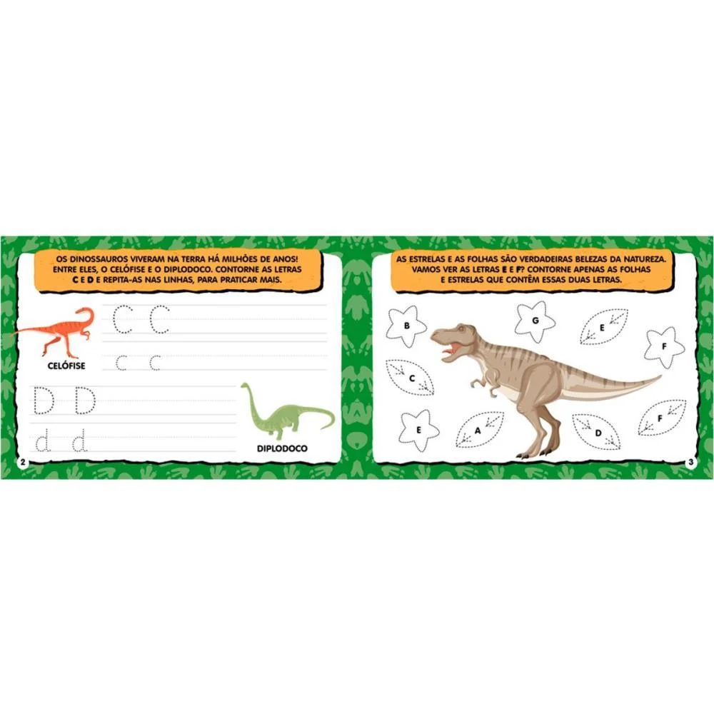 Livro Brinquedo Ilustrado Lousa Escreve E Apaga Dinos Magic Kids (Unidade) - imagem 5
