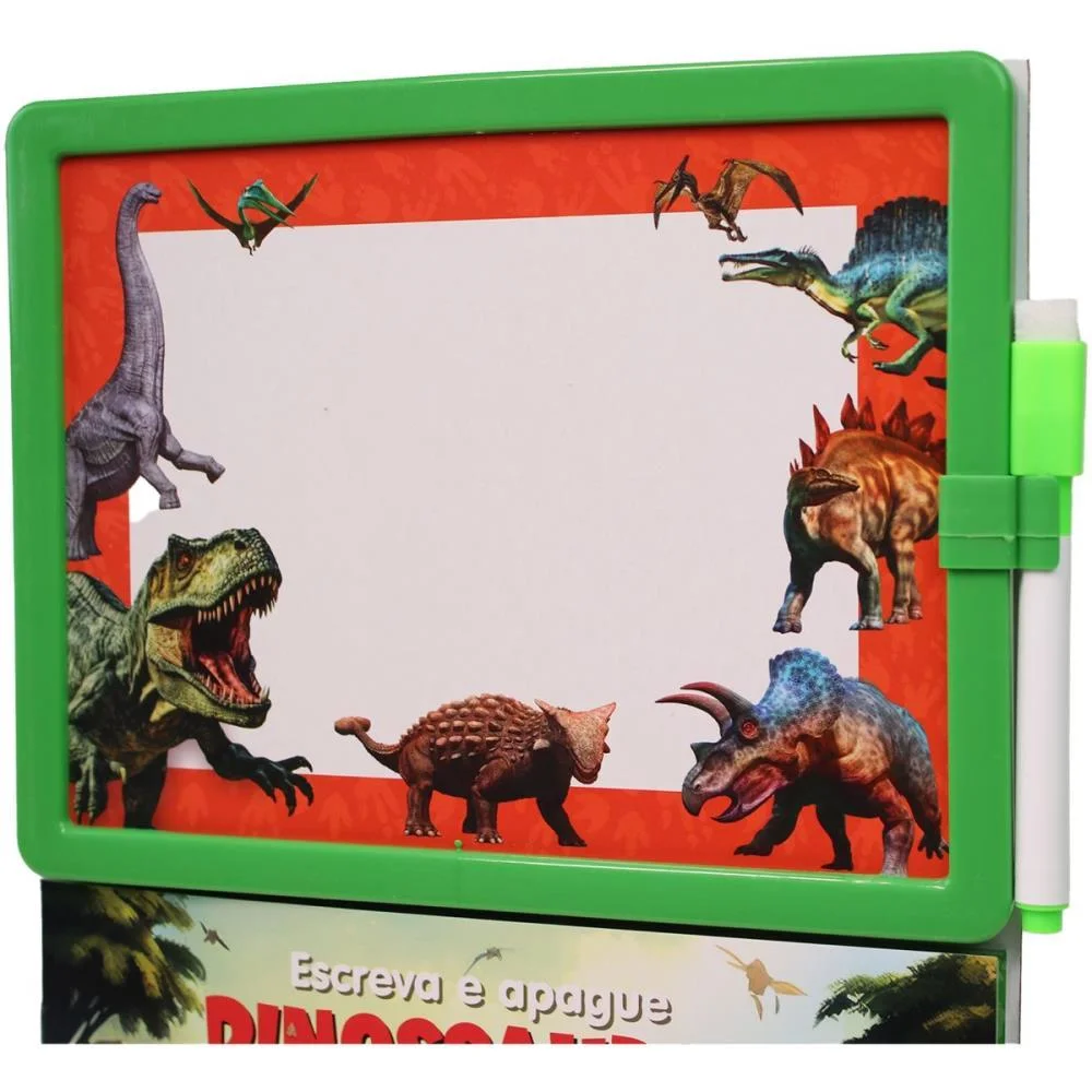 Livro Brinquedo Ilustrado Lousa Escreve E Apaga Dinos Magic Kids (Unidade) - imagem 6