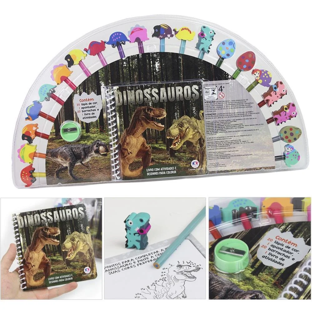 Livro Brinquedo Ilustrado Kit Divertido Dinossauros Magic Kids (Unidade) - imagem 2