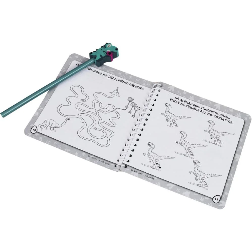 Livro Brinquedo Ilustrado Kit Divertido Dinossauros Magic Kids (Unidade) - imagem 7