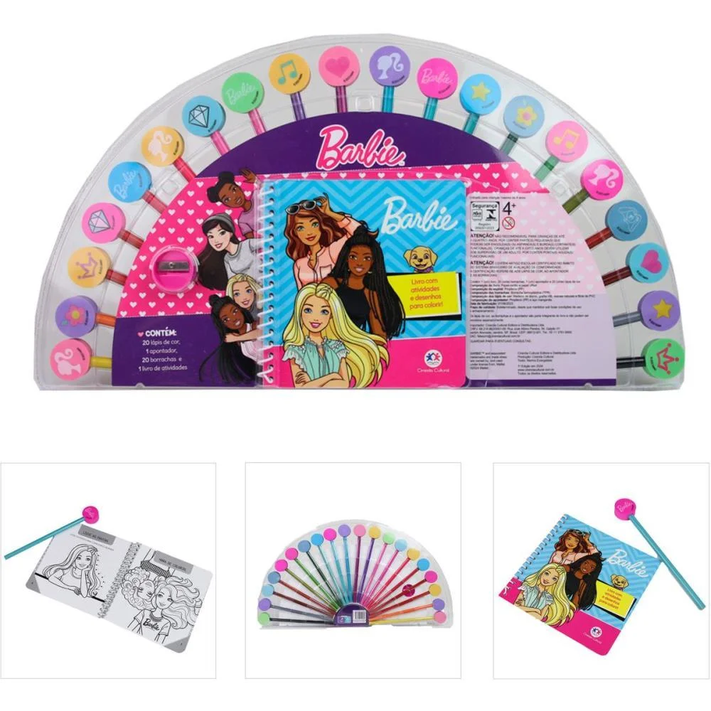 Livro Brinquedo Ilustrado Kit Divertido Barbie Magic Kids (Unidade) - imagem 3