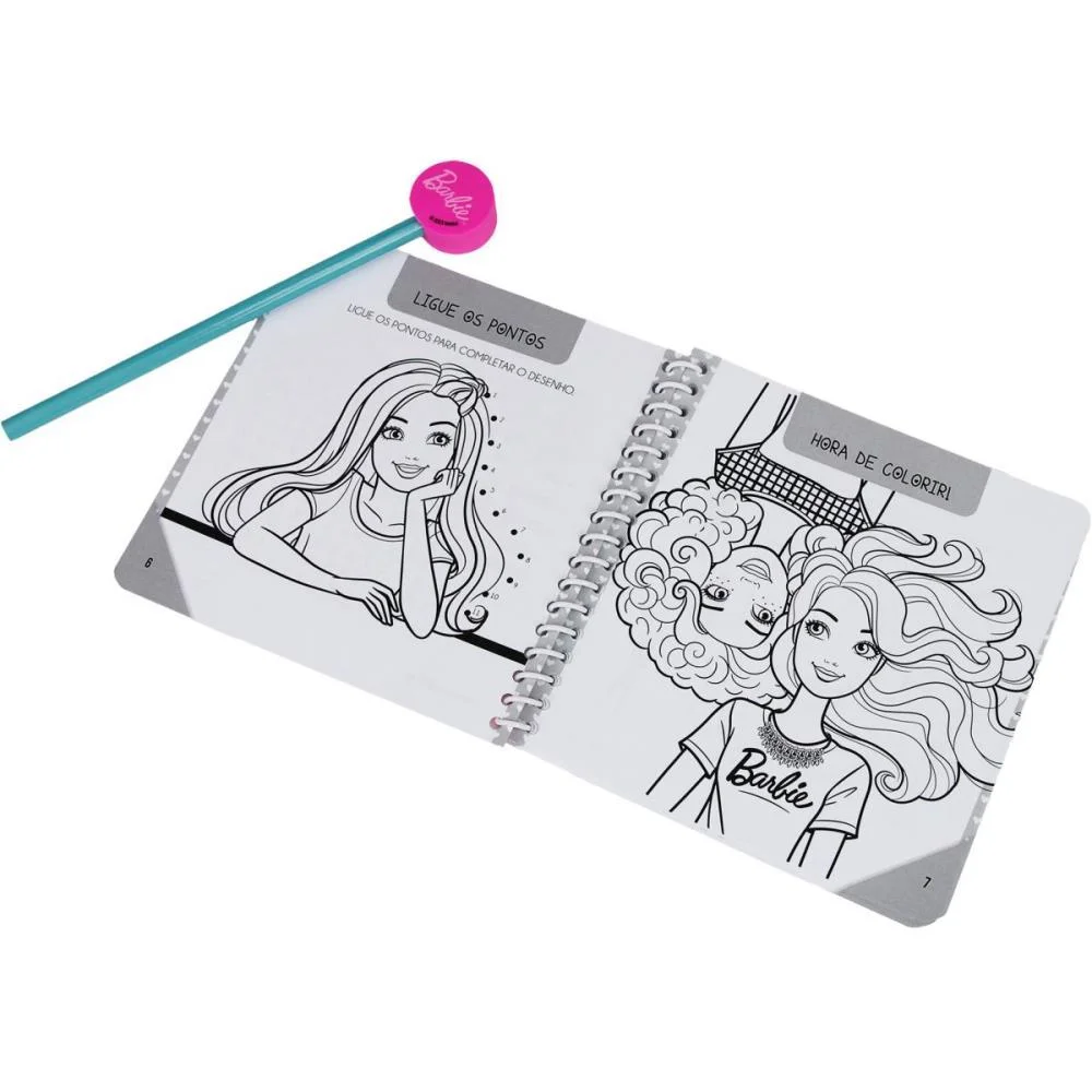 Livro Brinquedo Ilustrado Kit Divertido Barbie Magic Kids (Unidade) - imagem 6