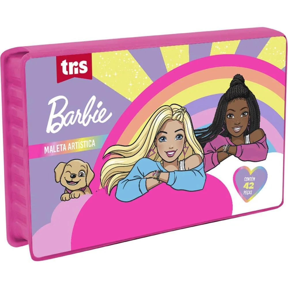 Maleta Para Pintura Barbie 42 Pecas Summit (Unidade) - imagem 3