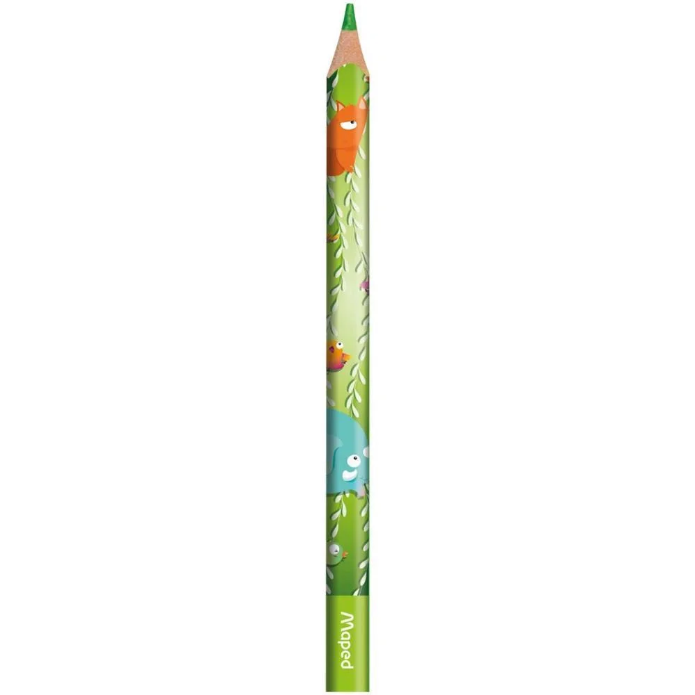 Lapis De Cor Jumbo Jungle Fever 12 Cores Maped (Pct.c/06) - imagem 6