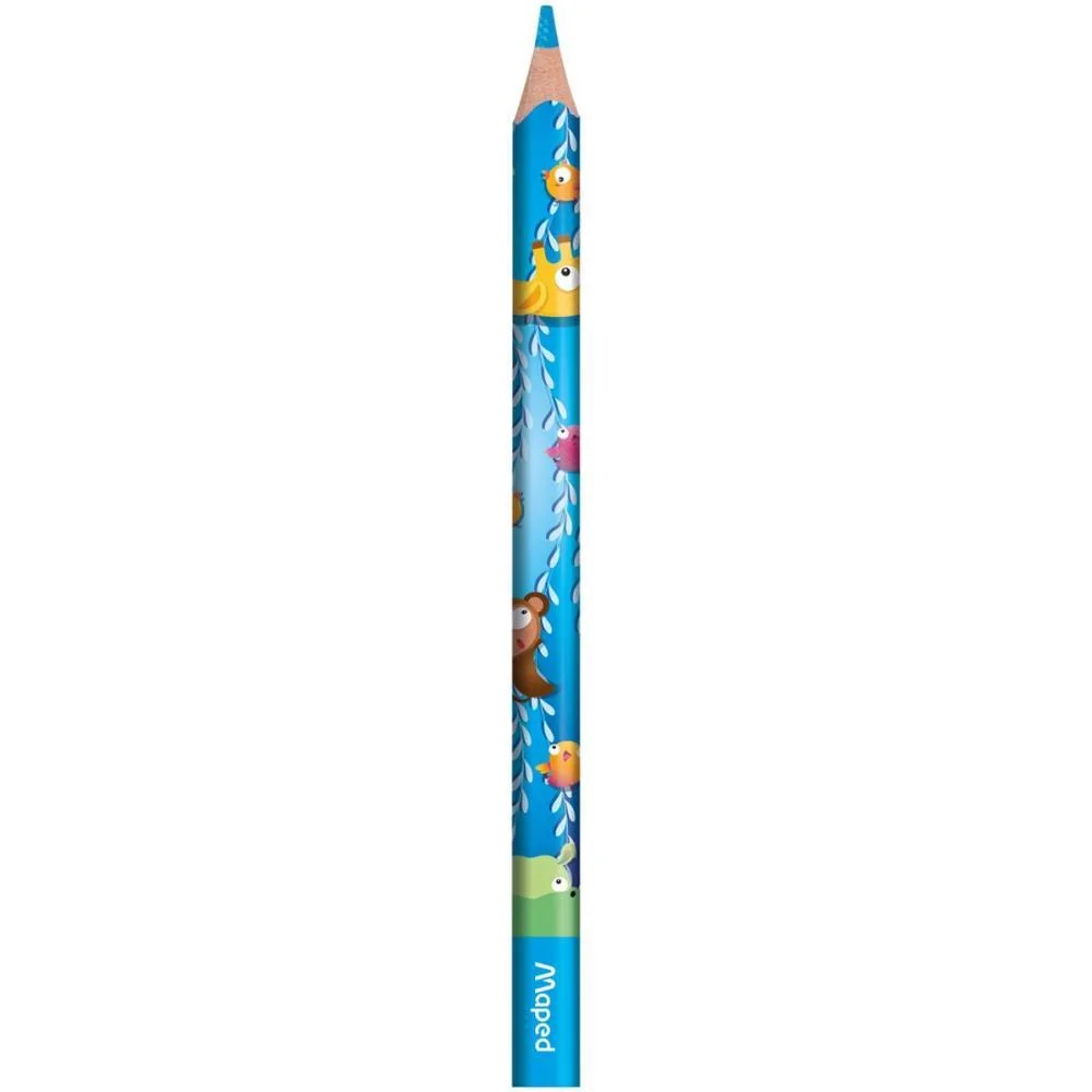 Lapis De Cor Jumbo Jungle Fever 12 Cores Maped (Pct.c/06) - imagem 7