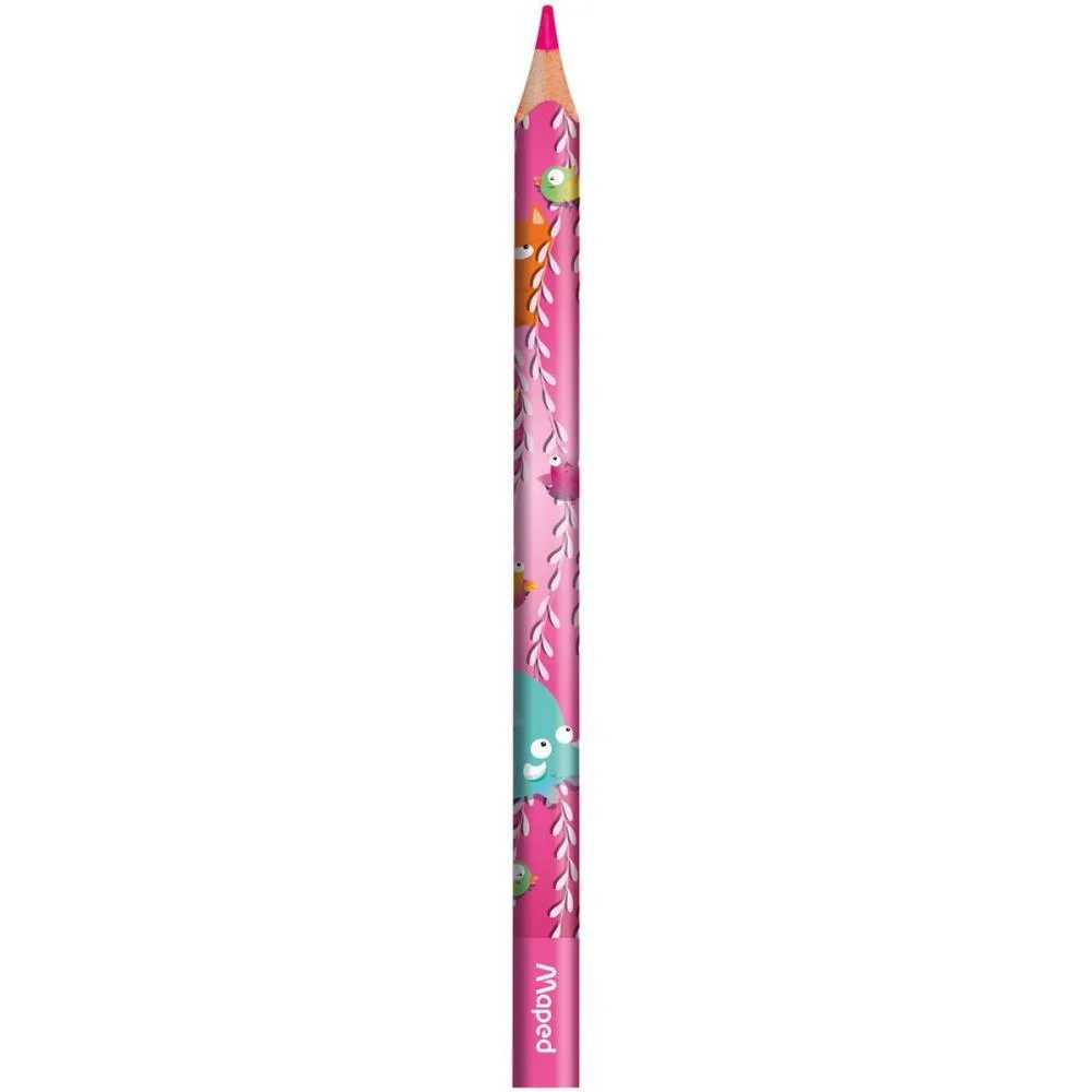 Lapis De Cor Jumbo Jungle Fever 12 Cores Maped (Pct.c/06) - imagem 9