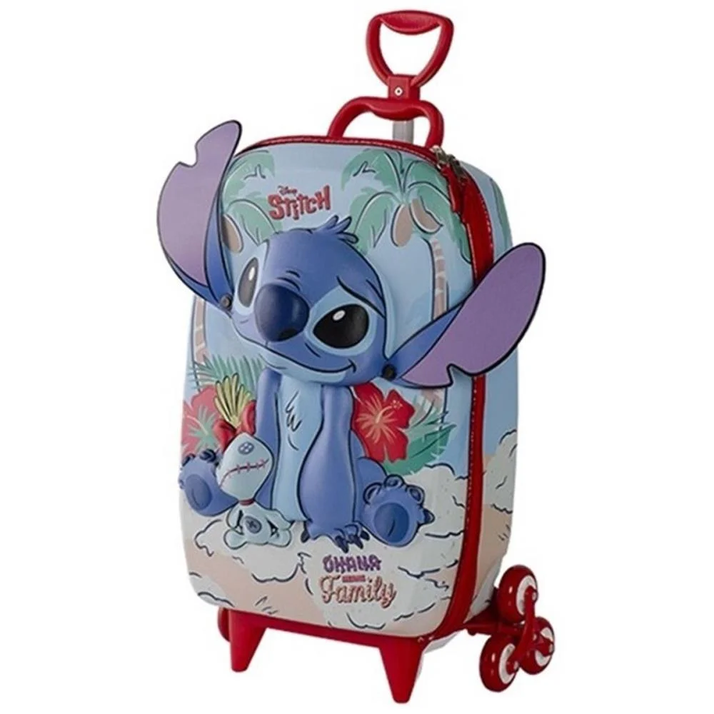 Mochila Infantil Com Rodinha Stitch Praia Maxtoy (Unidade) - imagem 2