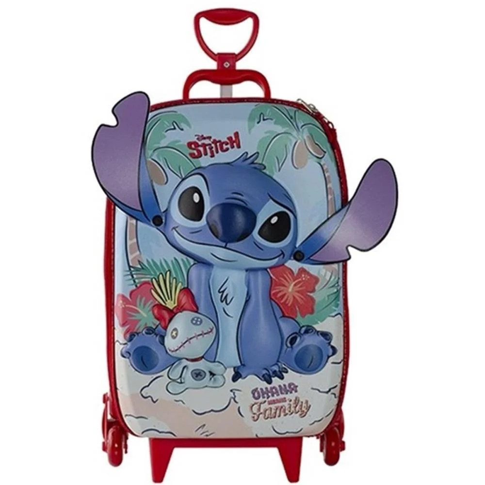Mochila Infantil Com Rodinha Stitch Praia Maxtoy (Unidade) - imagem 3