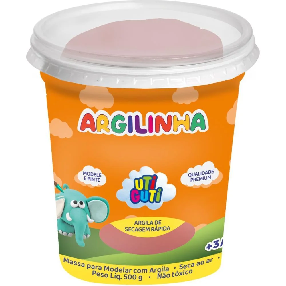 Massa Para Modelar Utiguti Argilinha 500G Canson (Cx.c/06) - imagem 2