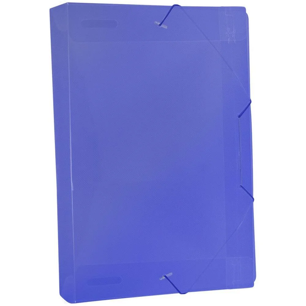 Pasta Aba Elastica Plastica Oficio 55Mm Azul Dac (Pct.c/10) - imagem 3