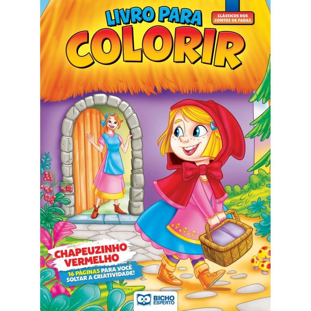 Livro Infantil Colorir Clássicos P/Colorir 16P 20X27C Bicho Esperto (Pct.c/10) - imagem 2