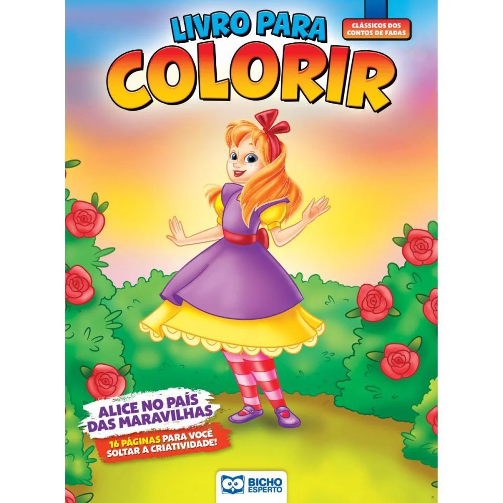 Livro Infantil Colorir Clássicos P/Colorir 16P 20X27C Bicho Esperto (Pct.c/10) - imagem 6