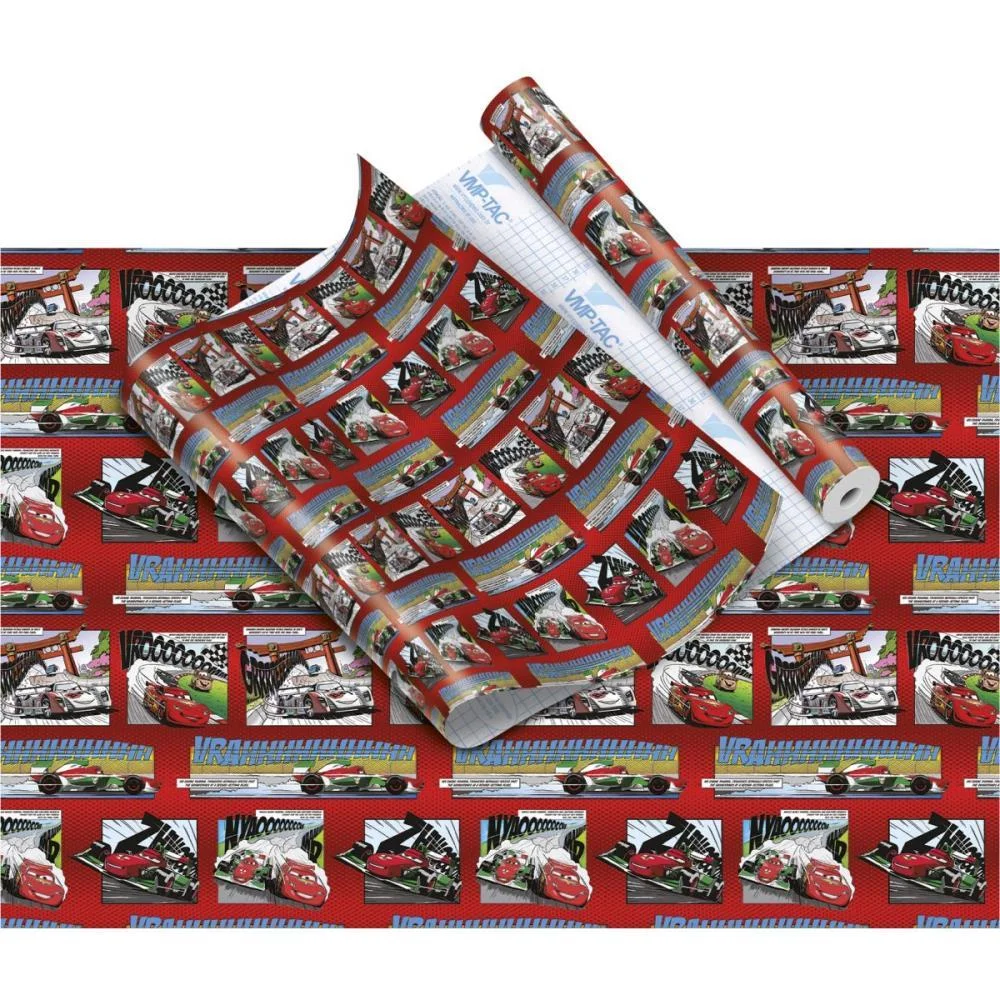 Plastico Adesivo 45Cmx10M Carros V.m.p. (Rolo) - imagem 2