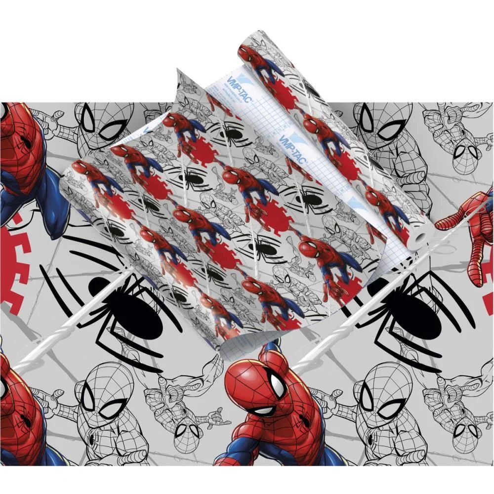 Plastico Adesivo 45Cmx10M Spider-Man V.m.p. (Rolo) - imagem 3