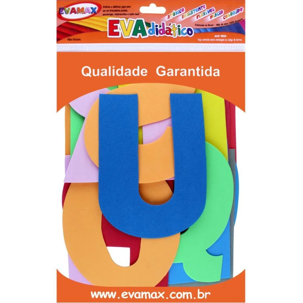 Material Didatico Eva Letras Gd. 21Cm 31Pcs Colors Evamax (Pacote) - imagem 4