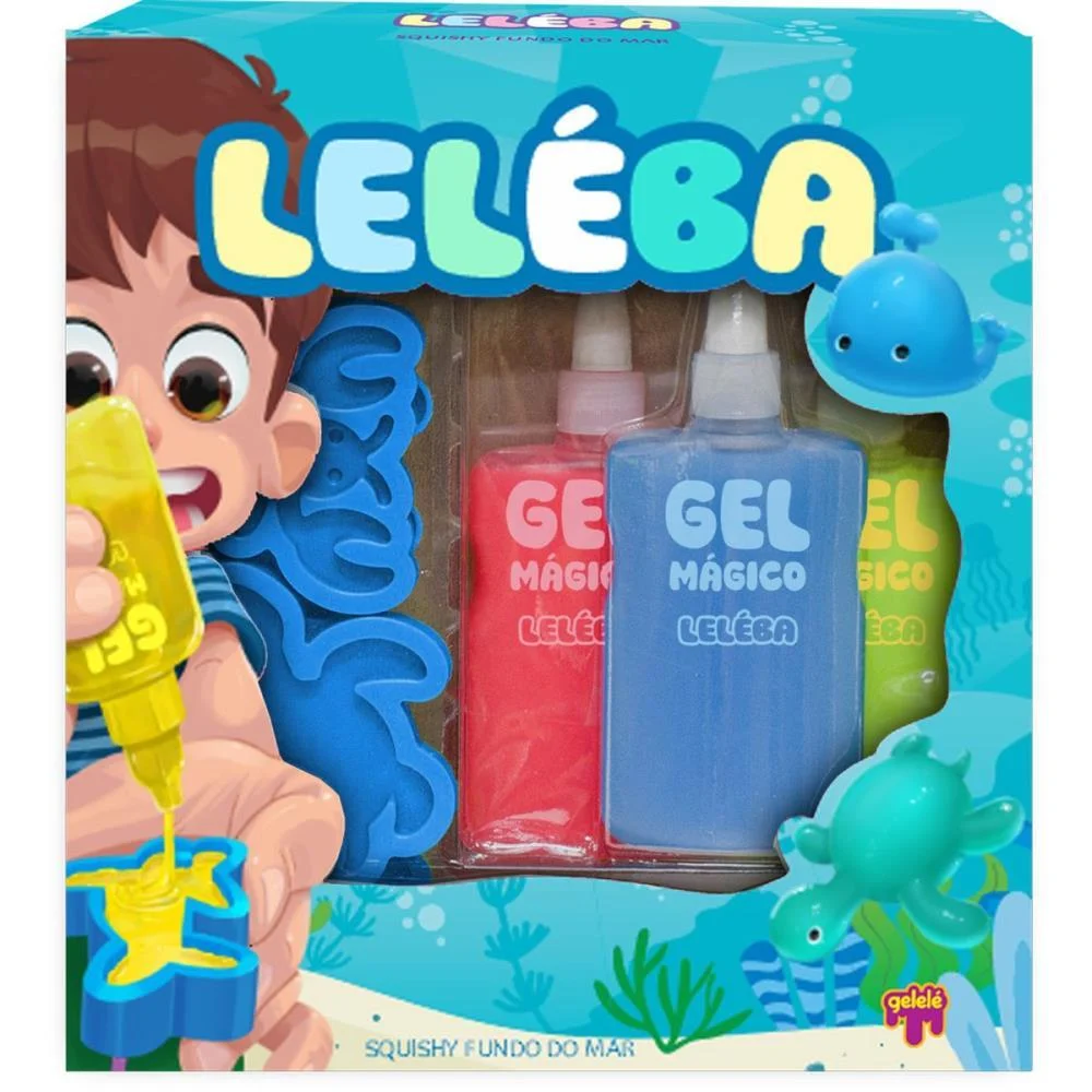 Slime Leleba Gel Magico 3Cores (S) Doce Brinquedo (Unidade) - imagem 3