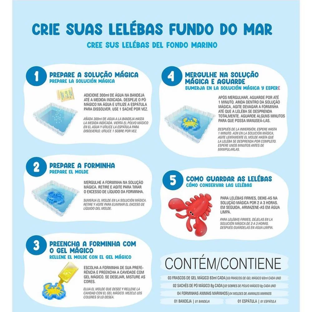 Slime Leleba Gel Magico 3Cores (S) Doce Brinquedo (Unidade) - imagem 4