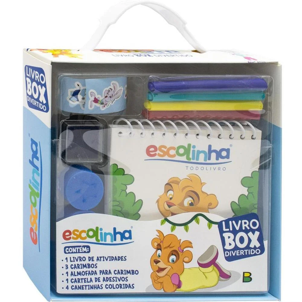 Livro De Atividades Box Divertido Escolinha 10Pcs Todolivro - imagem 2