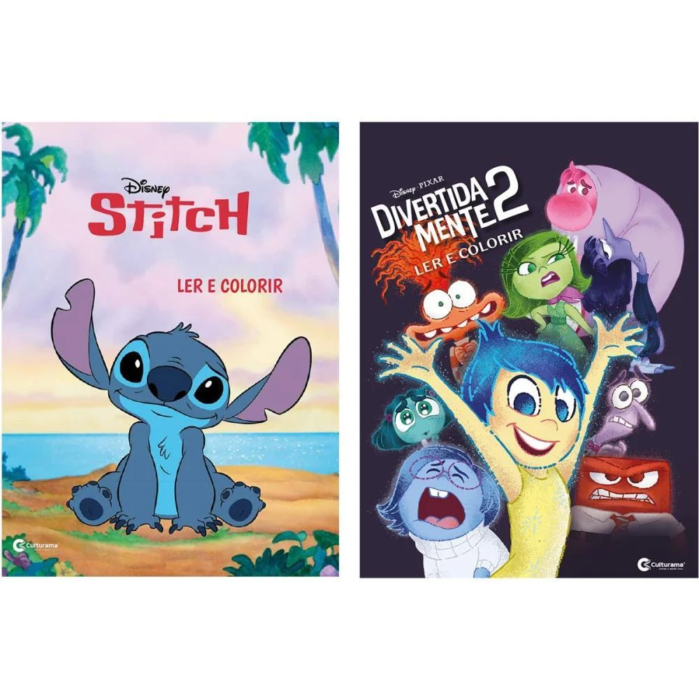 Livro Infantil Colorir Ler E Col.stitch/Divertidament Culturama (Pct.c/08) - imagem 2