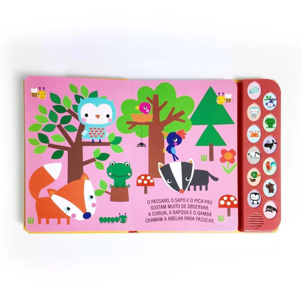 Livro Sonoro Amigos Animais 12 Sons 21X21 Magic Kids - imagem 3