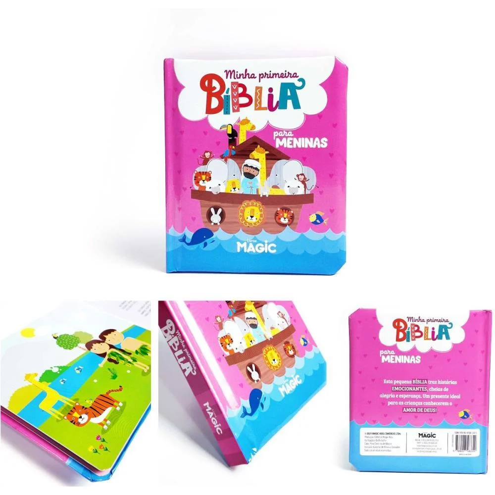 Livro Infantil Ilustrado Minha Primeira Biblia Menina Magic Kids (Unidade) - imagem 4