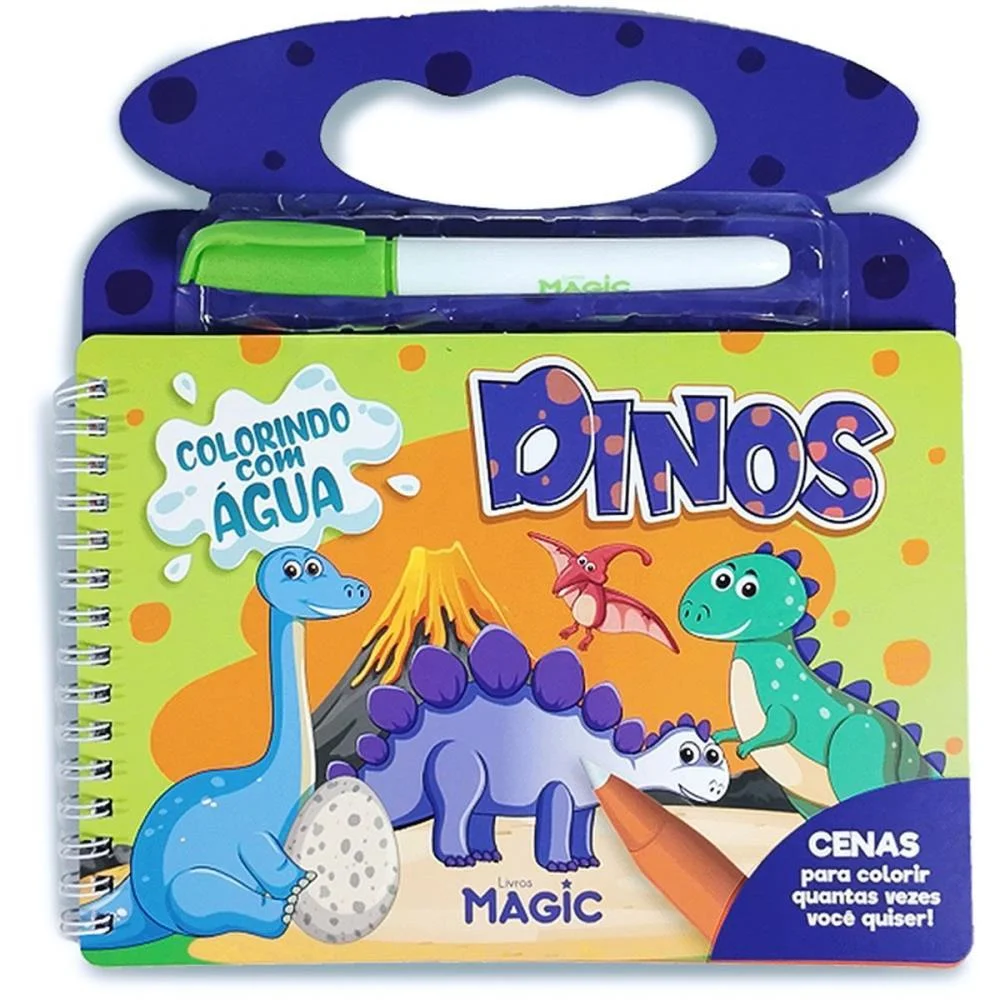 Livro Aquabook Dinossauros 10Pgs 21,5X20Cm Magic Kids (Unidade) - imagem 2