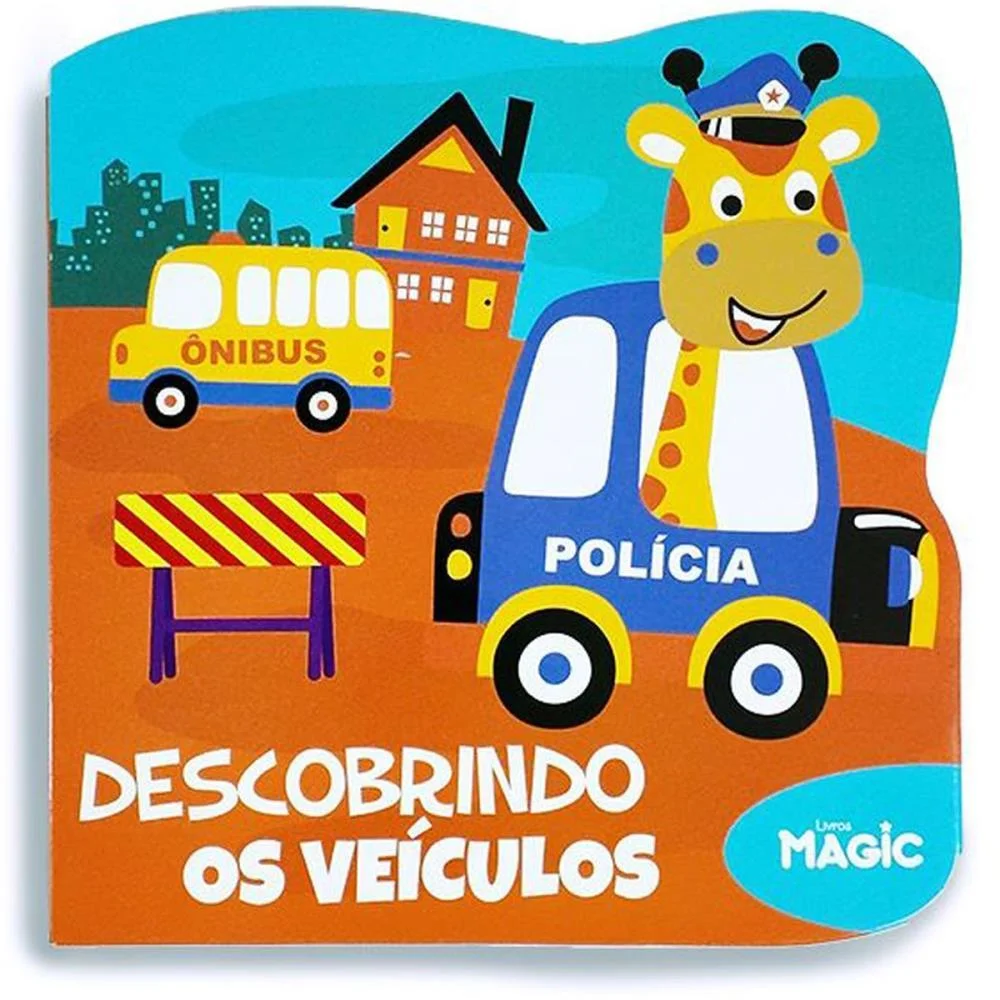 Livro Infantil Ilustrado Recortado Descobrindo Veiculos Magic Kids (Unidade) - imagem 2