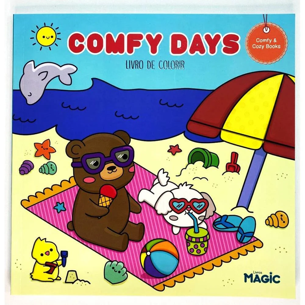 Livro De Colorir Comfy Days 48Pgs 180G 24X24 Magic Kids (Unidade) - imagem 5
