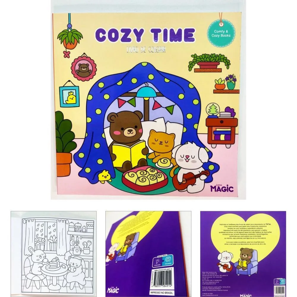 Livro De Colorir Cozy Time 48Pgs 180G Magic Kids (Unidade) - imagem 3