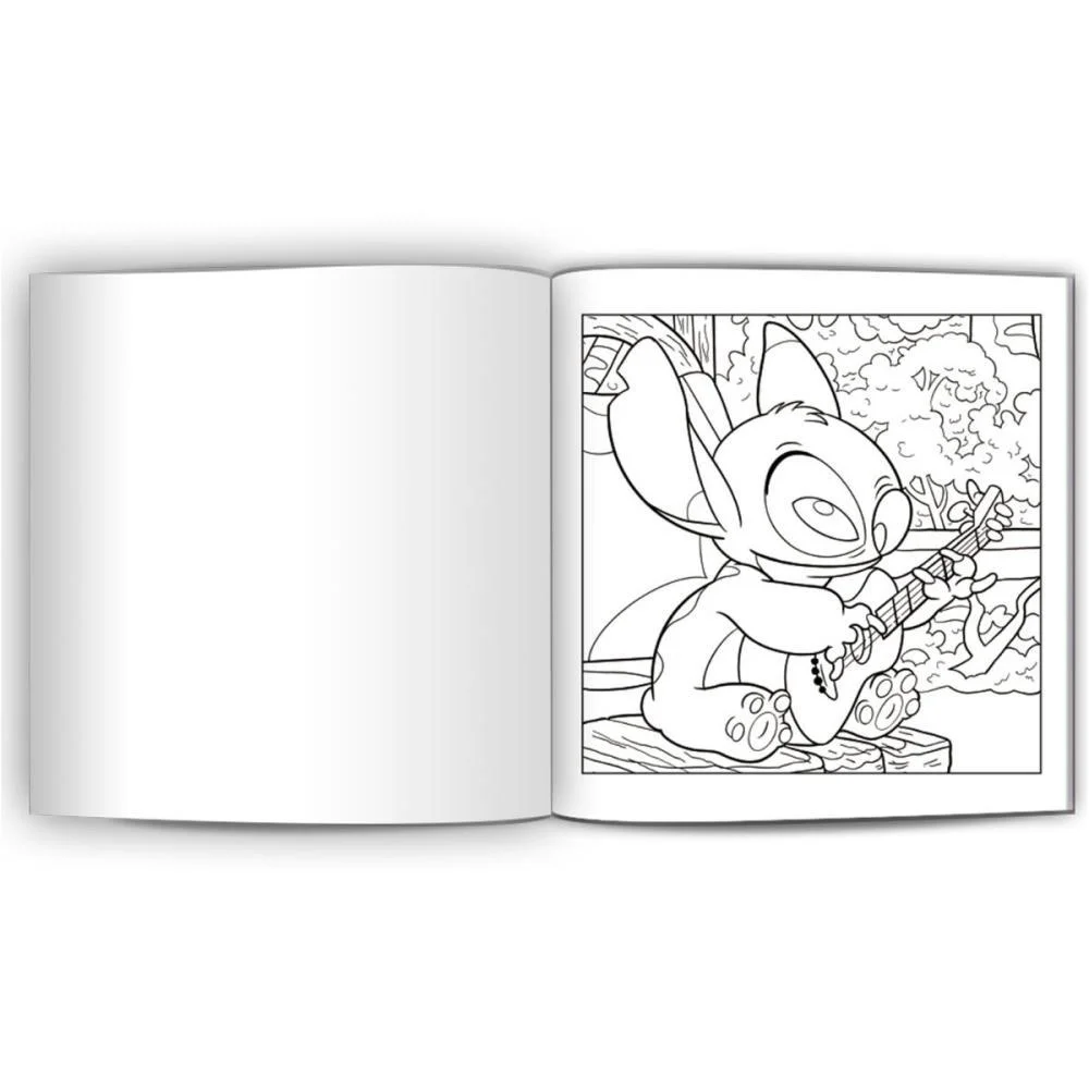 Livro De Colorir Stitch Comfy Relax 24P 21X21Cm Culturama (Unidade) - imagem 4