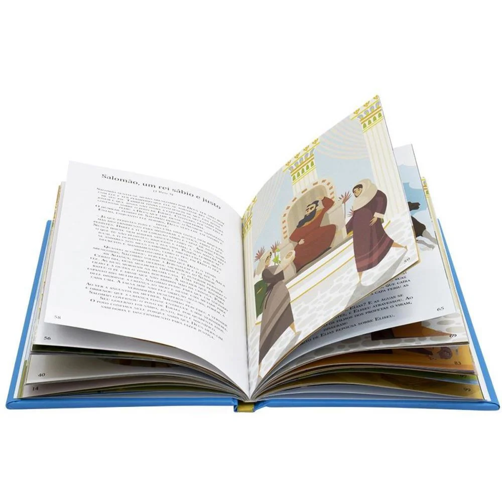 Livro Infantil Ilustrado Biblia Infantil Cd Azul 112Pg Todolivro (Unidade) - imagem 3
