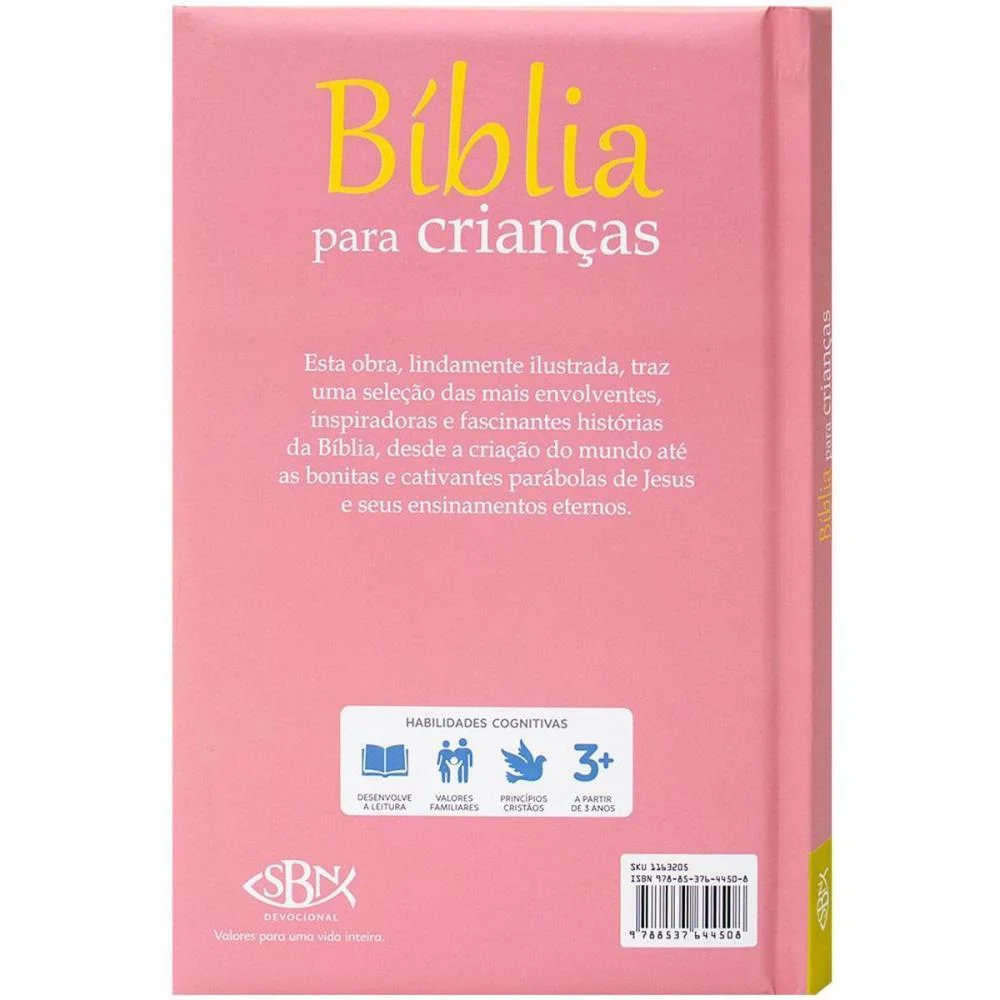 Livro Infantil Ilustrado Biblia Infantil Cd Rosa 112Pg Todolivro (Unidade) - imagem 5