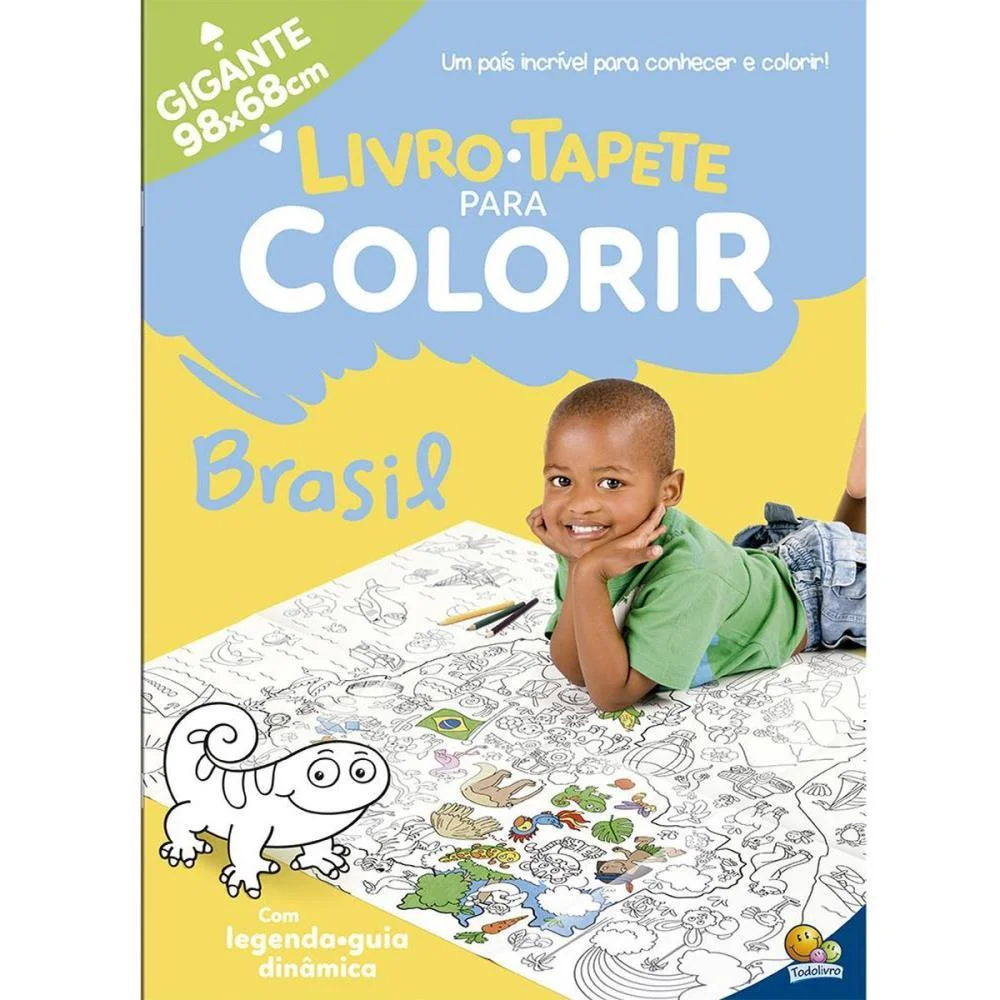 Livro Infantil Colorir Livro Tapete- Brasil 16Pg Todolivro (Unidade) - imagem 2