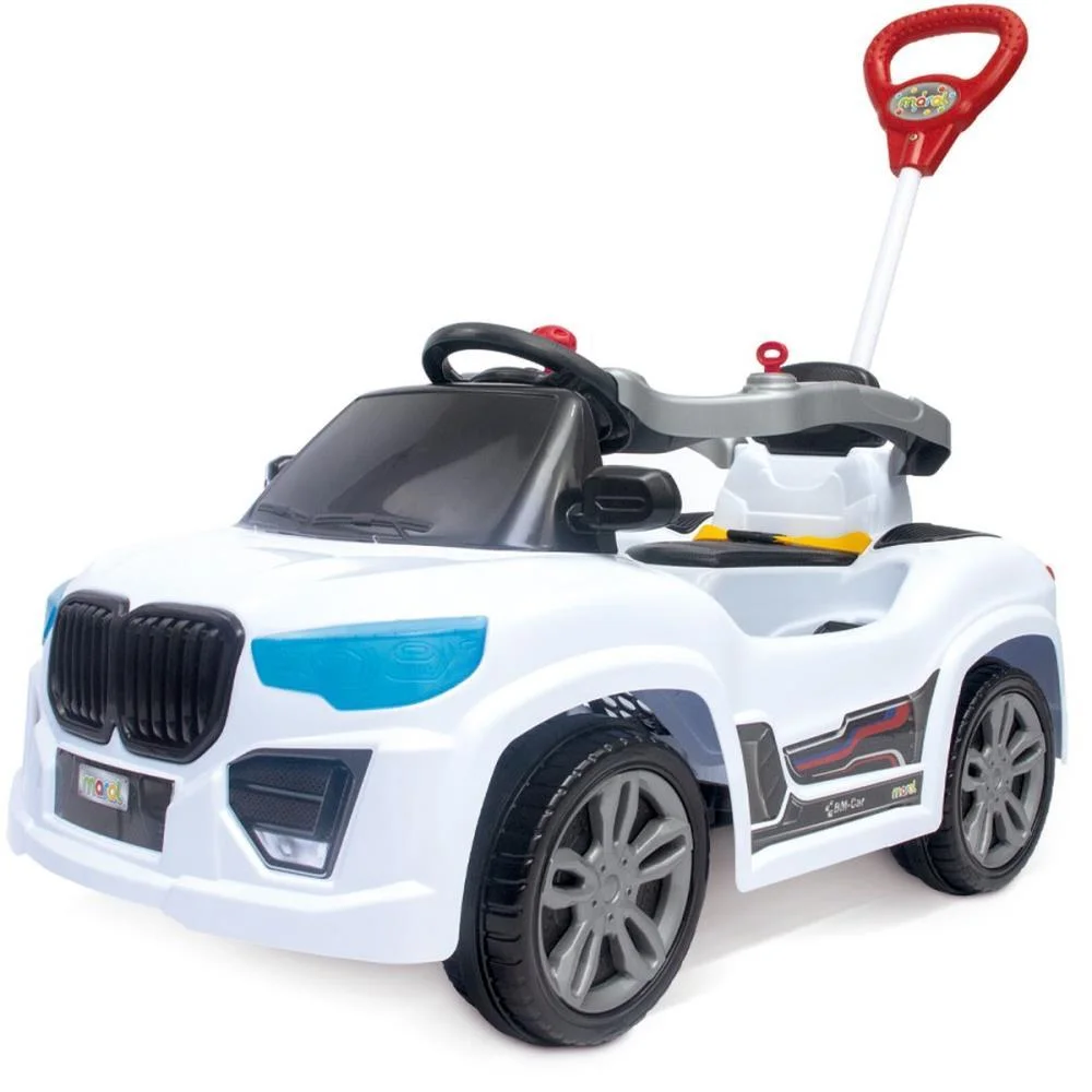 Veiculo Para Bebe Bm Car Branco 30Kg C/Som Maral (Unidade) - imagem 3