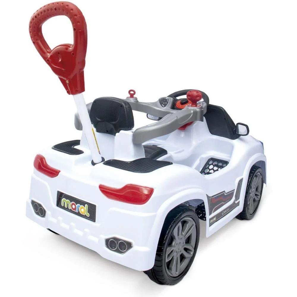 Veiculo Para Bebe Bm Car Branco 30Kg C/Som Maral (Unidade) - imagem 4