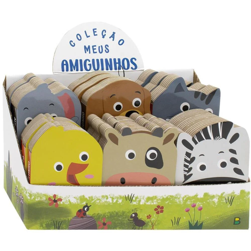 Livro Infantil Ilustrado Recortado Amiguinhos 8X11 10Pg Todolivro C/ 18 Unidades - imagem 2