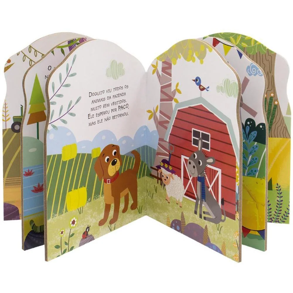 Livro Infantil Ilustrado Recortado Amiguinhos 8X11 10Pg Todolivro C/ 18 Unidades - imagem 3